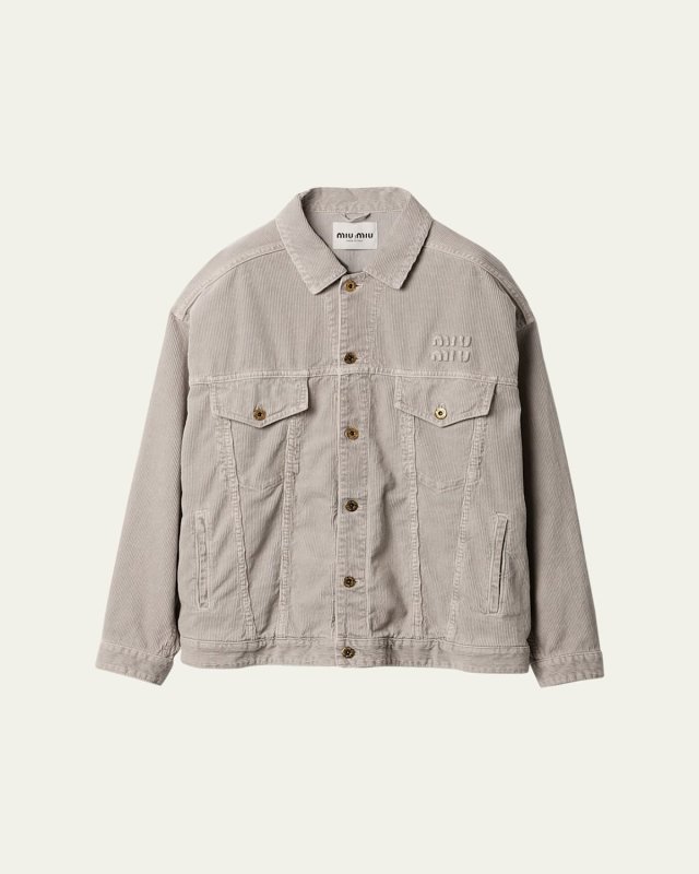 Oversized Velvet Button Down Jacket